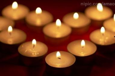 白蜡烛默哀图片